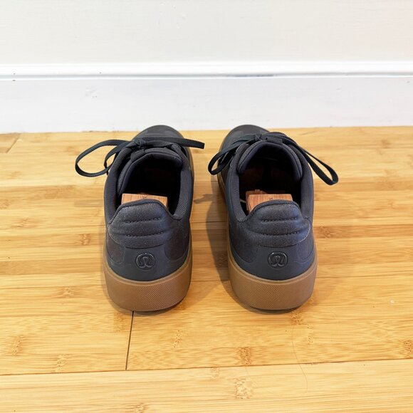 Lululemon Cityverse sneaker, Men's size 12, Grey Vegan leather with gumsole - Picture 4 of 10